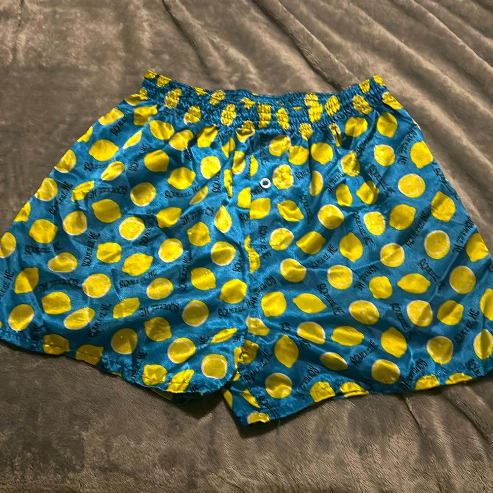 Satin Boxer Shorts (Lemons)